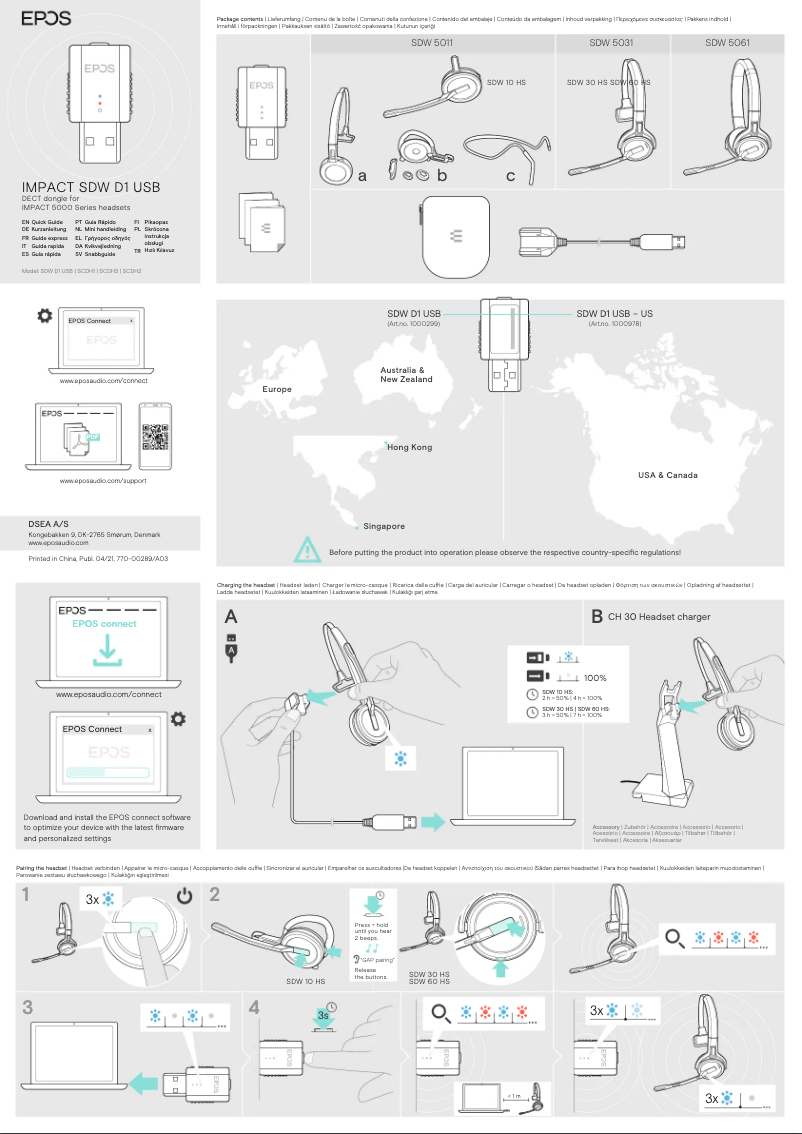 Page 1 of the manual User Manual Sennheiser Impact SDW 5011