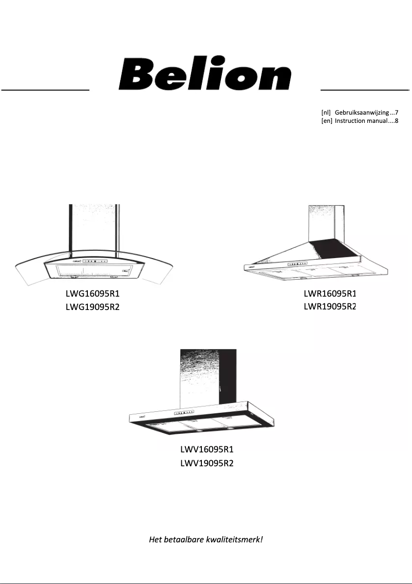 Page 1 of the manual User Manual Belion LWG16095R1