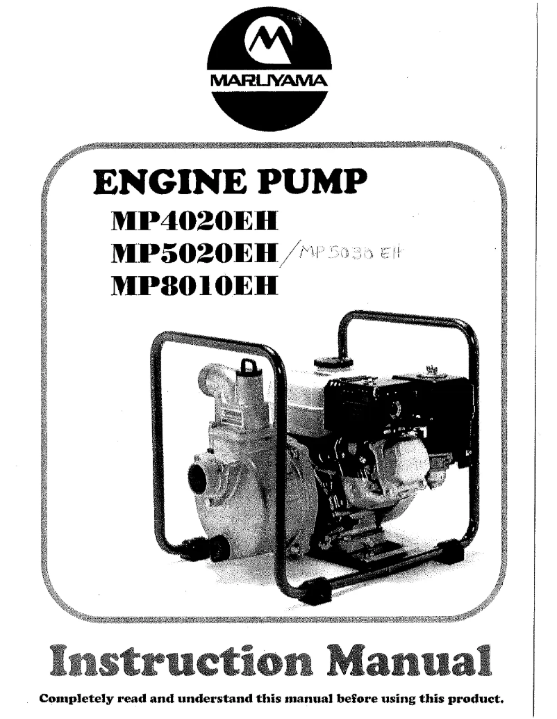 First page image of the manual for MP4020EH