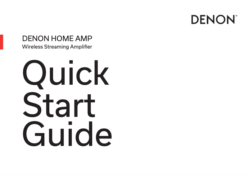 First page image of the manual for Home Amp