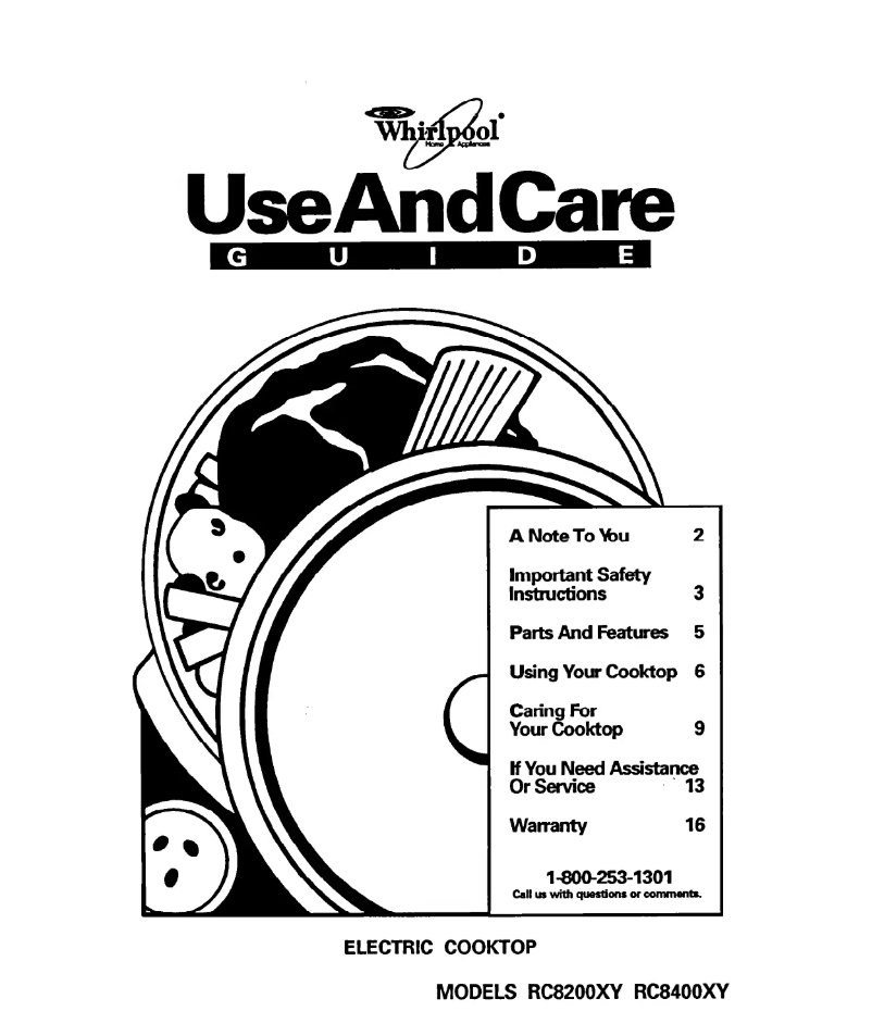 First page image of the manual for RC8200XYH0