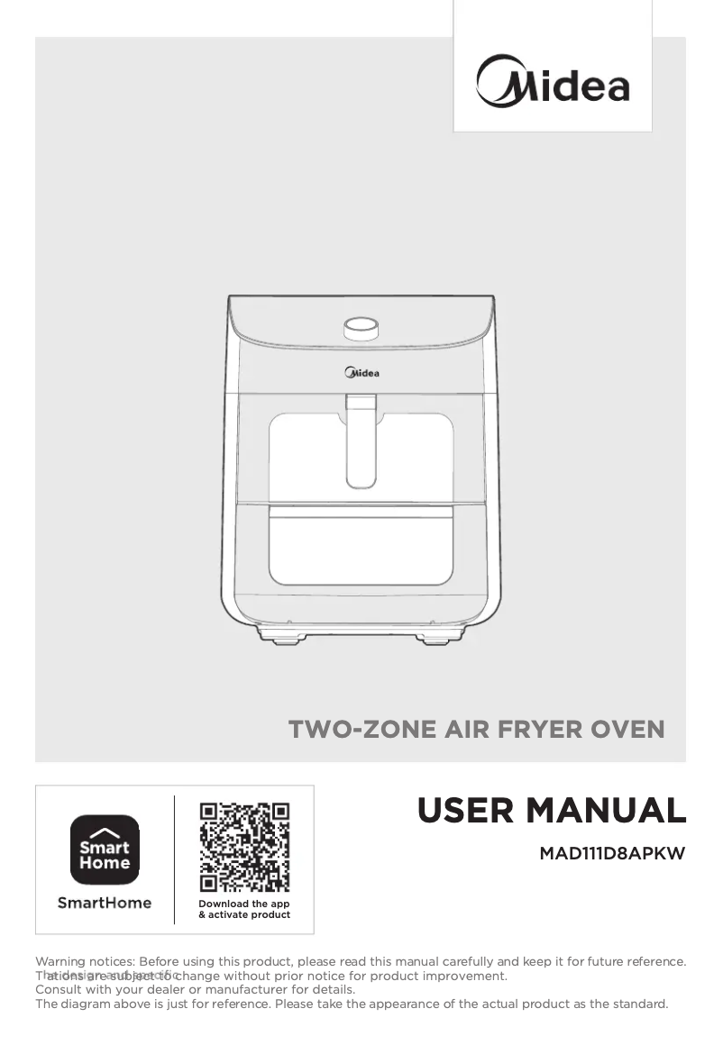 First page image of the manual for MAD111D8APKW