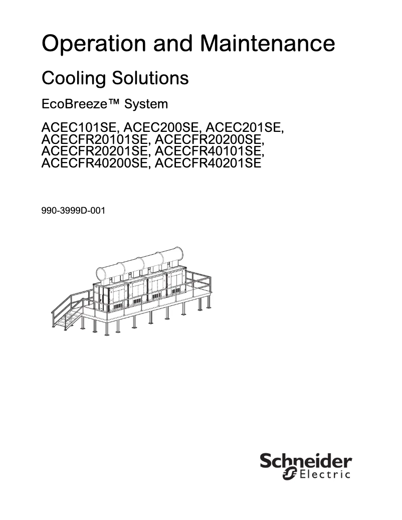First page image of the manual for EcoBreeze ACECFR20200SE3