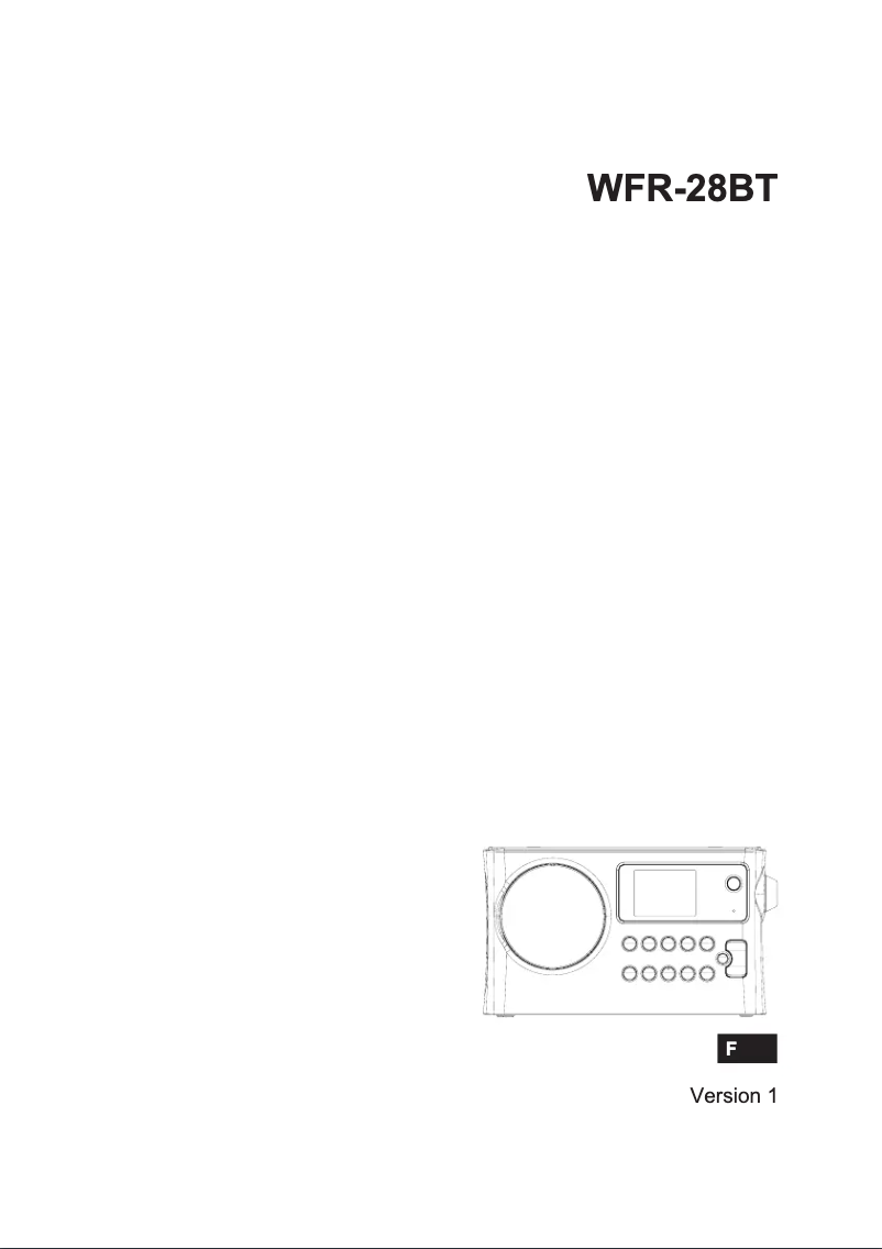 First page image of the manual for WFR-28BT