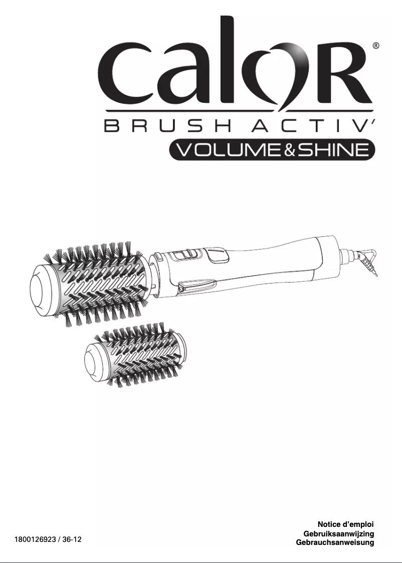 Page 1 de la notice Manuel utilisateur Calor Volume & Shine