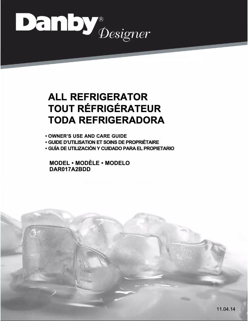 Page 1 of the manual User Manual Danby DAR017A2BDD