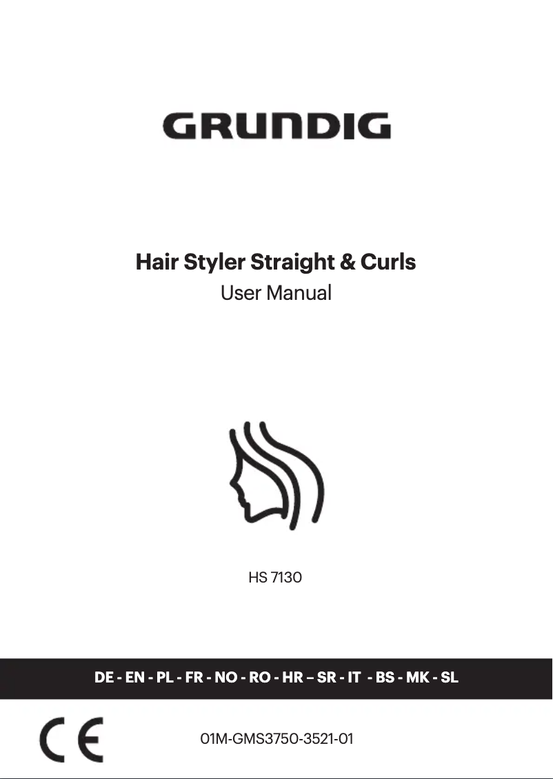 First page image of the manual for HS 7130