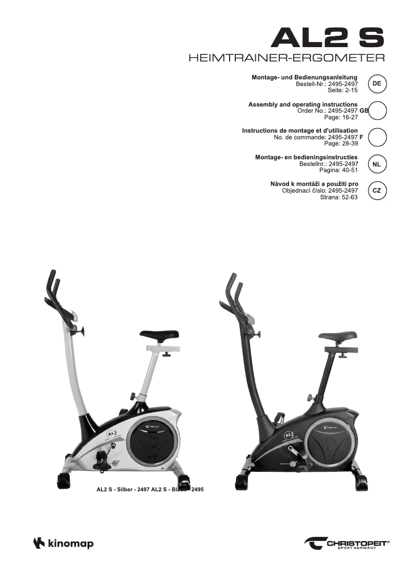 First page image of the manual for AL 2 S