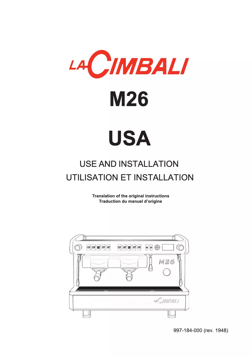 First page image of the manual for M26