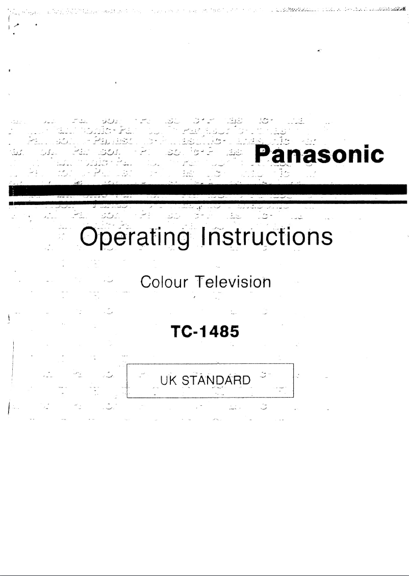First page image of the manual for TC-1485
