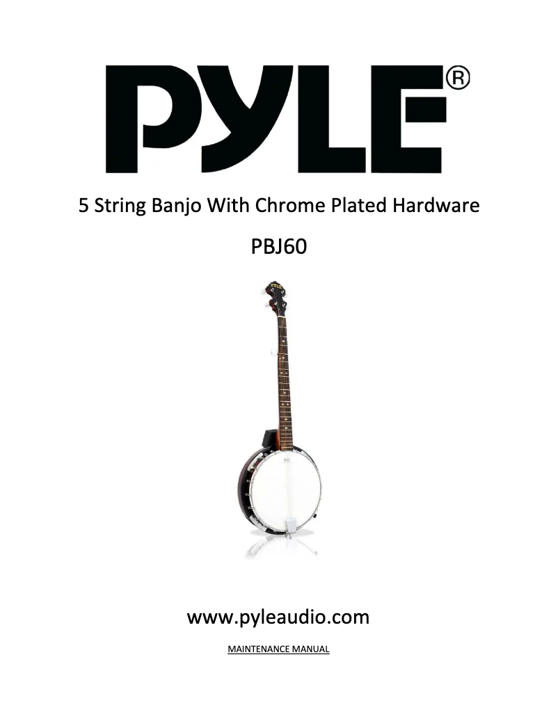 First page image of the manual for PBJ60