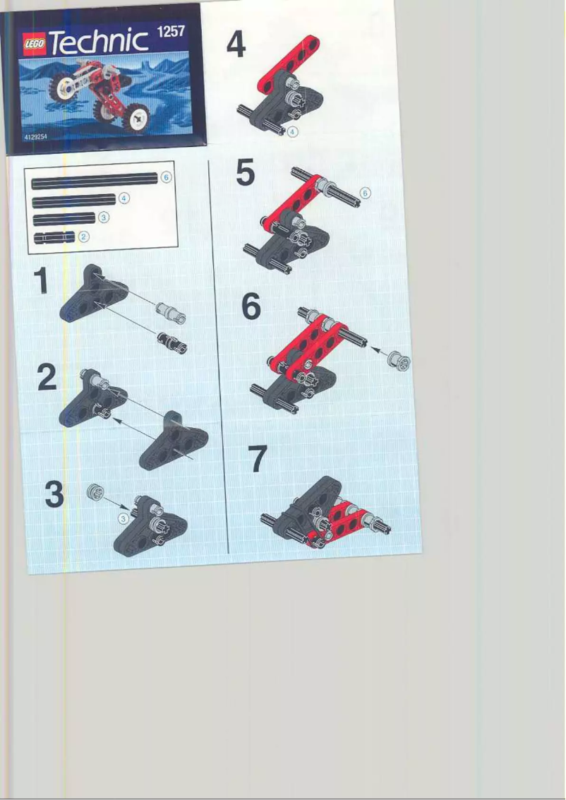 First page image of the manual for Technic 1257