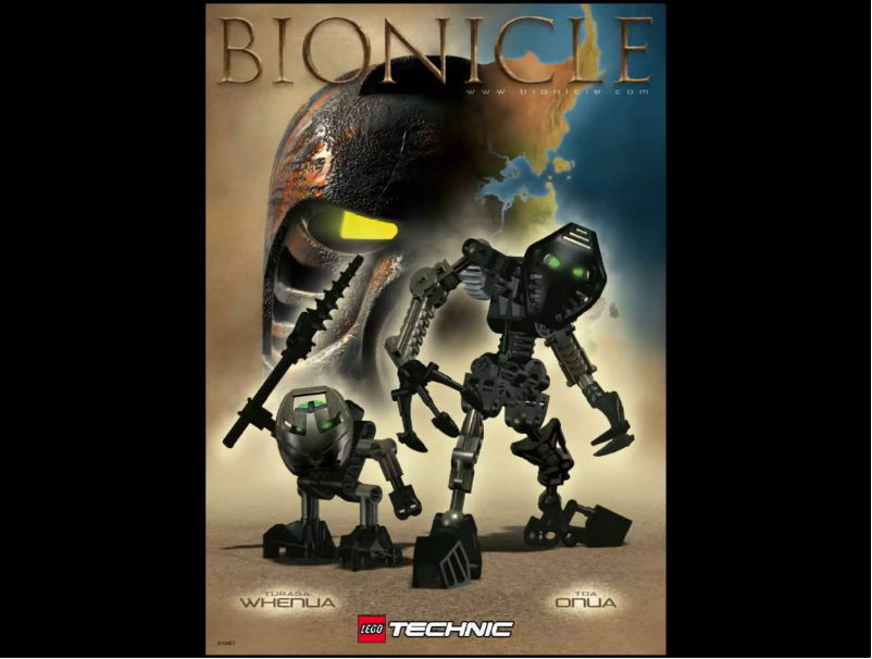 First page image of the manual for Bionicle 8545