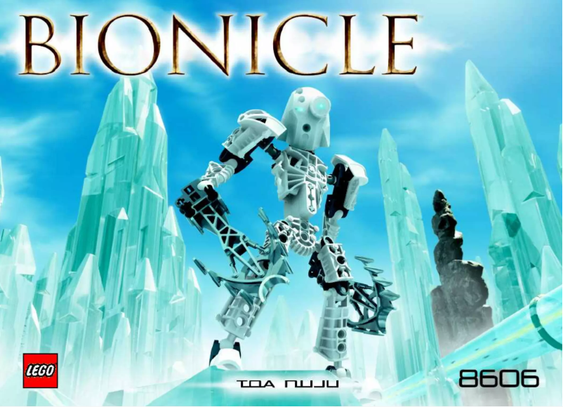 First page image of the manual for Bionicle 8606