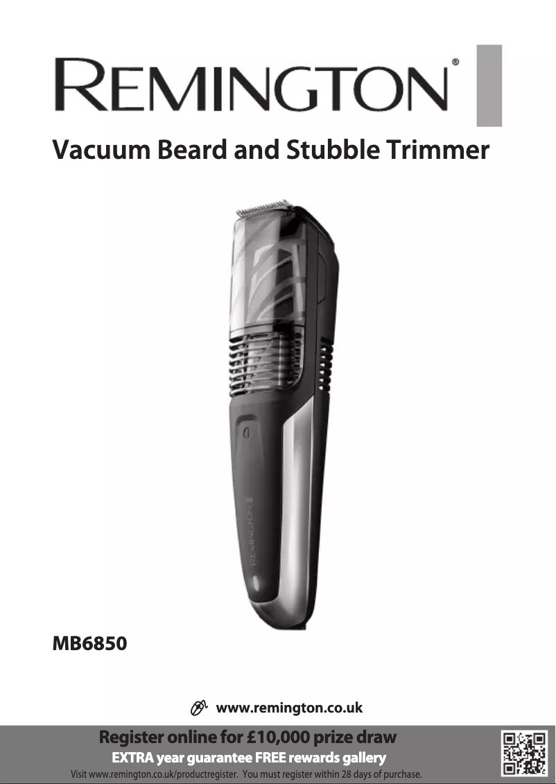 Page 1 de la notice Manuel utilisateur Remington Vacuum MB6850