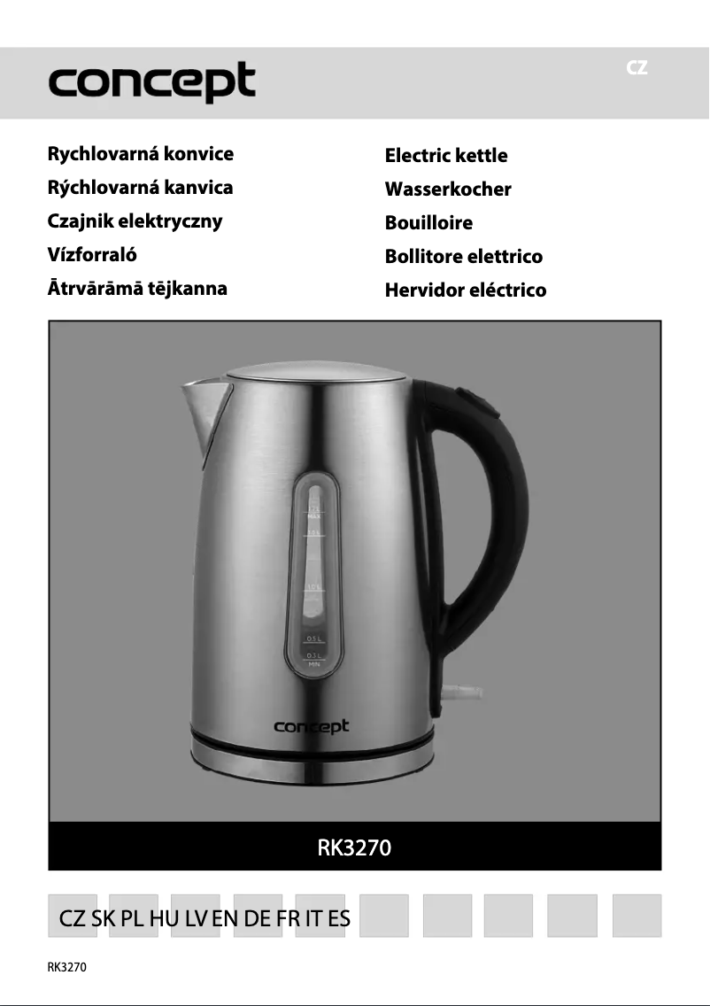 Page 1 of the manual User Manual Concept RK3270