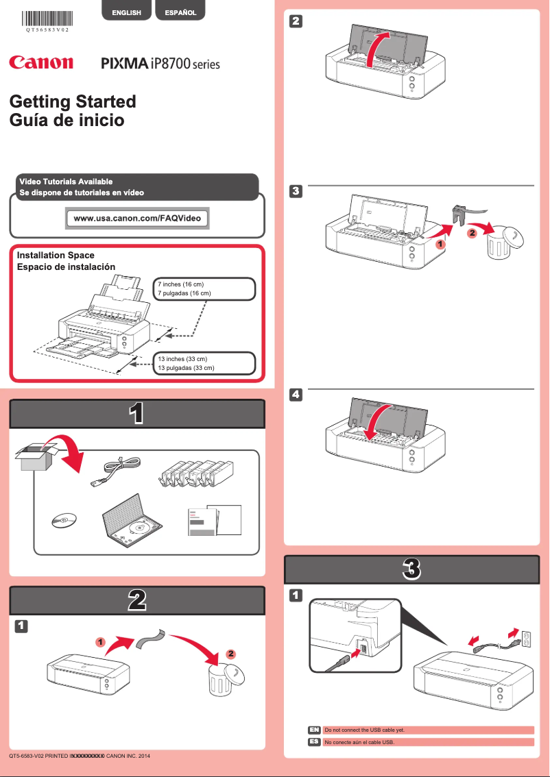 Page 1 of the manual User Manual Canon Pixma iP8720