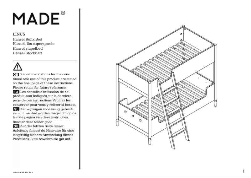 First page image of the manual for Linus