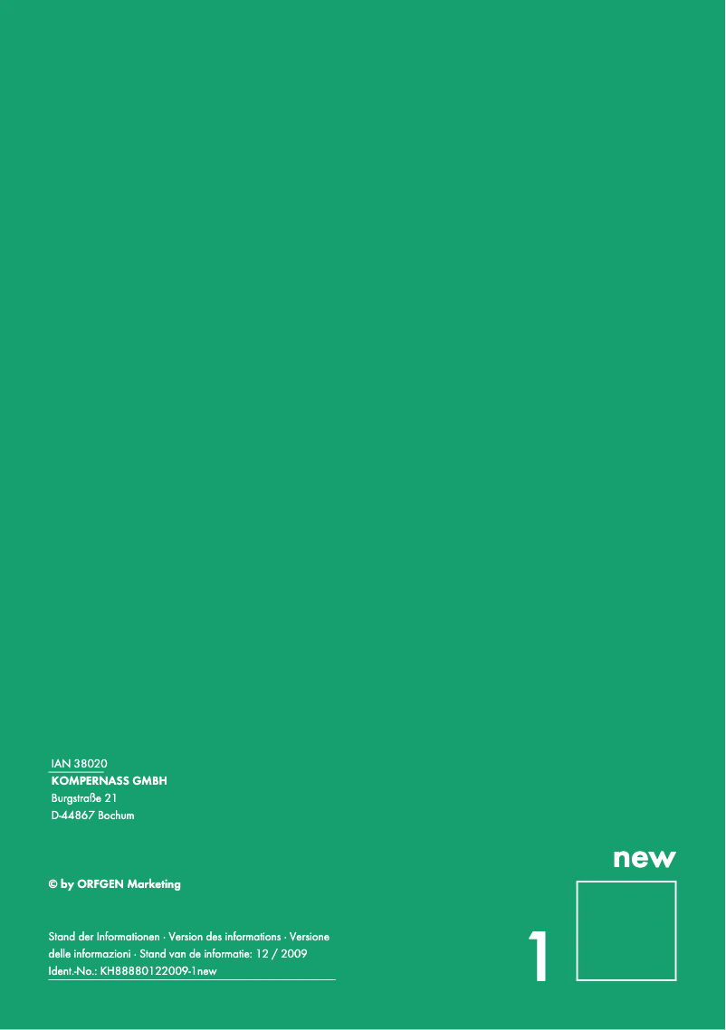 Page 1 de la notice Manuel utilisateur Parkside KH8888