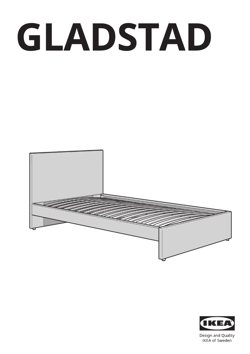 Page 1 of the manual User Manual Ikea GLADSTAD 504.904.59