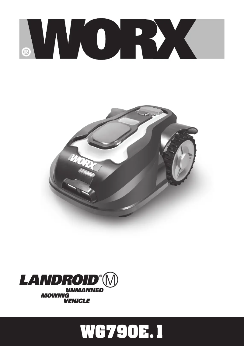 First page image of the manual for Landroid WG790E