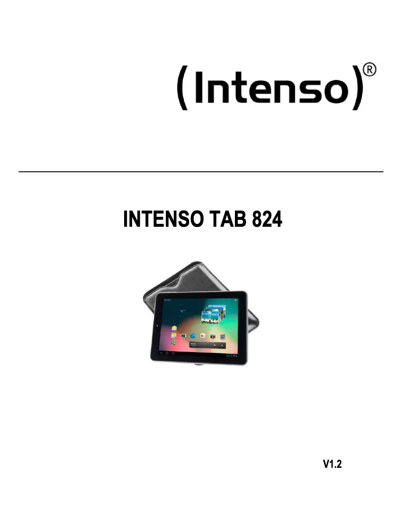 First page image of the manual for TAB 824