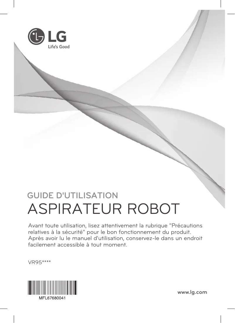 First page image of the manual for VR8604OB