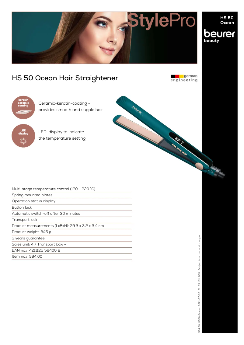 First page image of the manual for HS 50