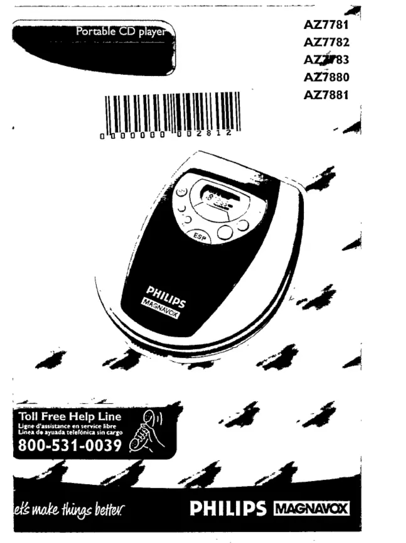 First page image of the manual for AZ7783