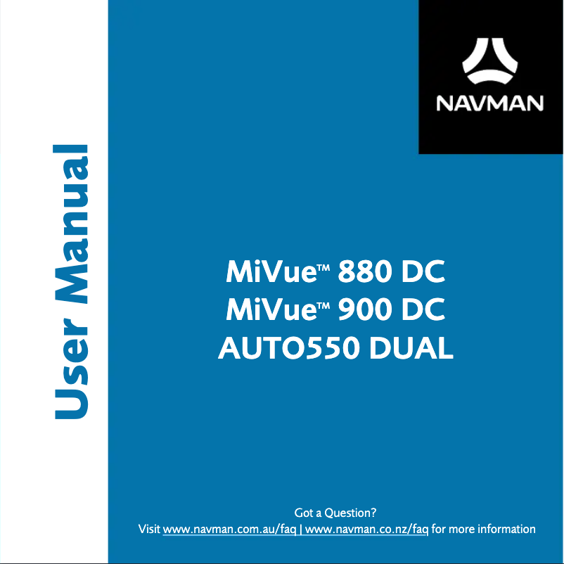 Page 1 of the manual User Manual Navman AUTO550 DUAL