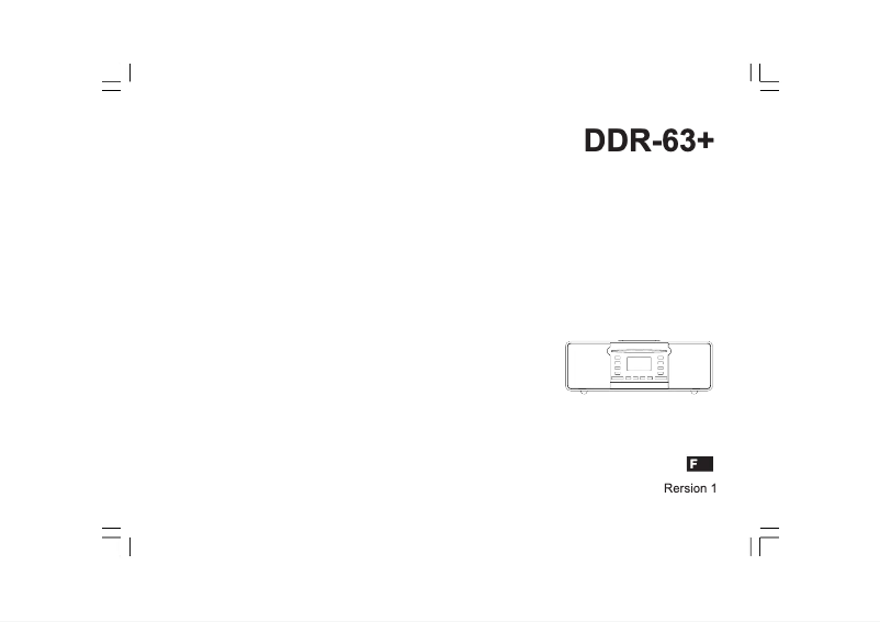 Page 1 of the manual User Manual Sangean DDR-63+