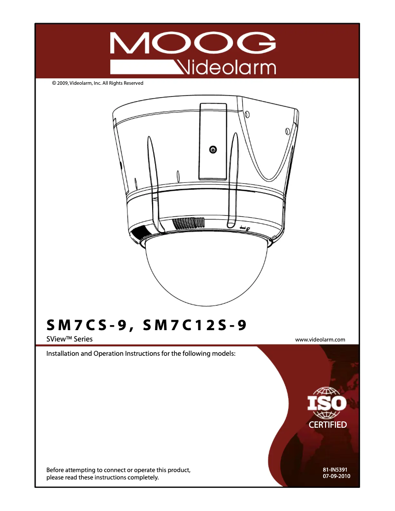 First page image of the manual for SView SM7C12S-3