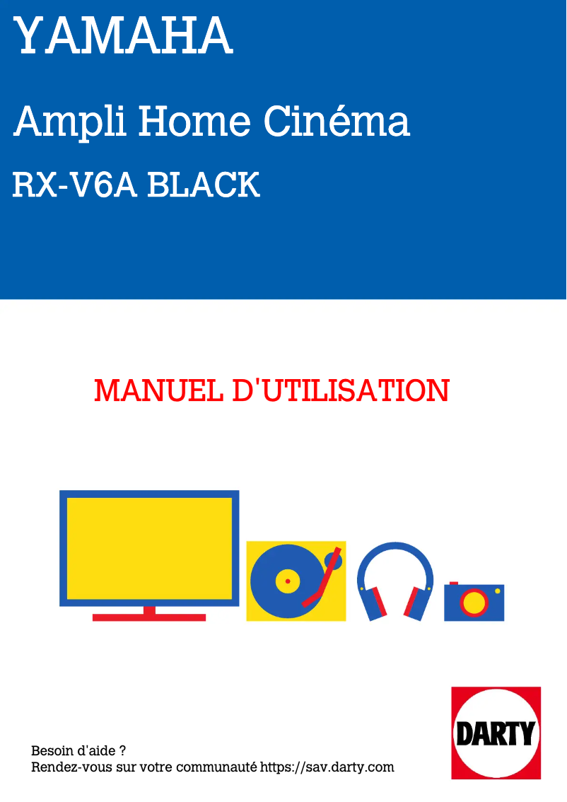 First page image of the manual for RX-V4A