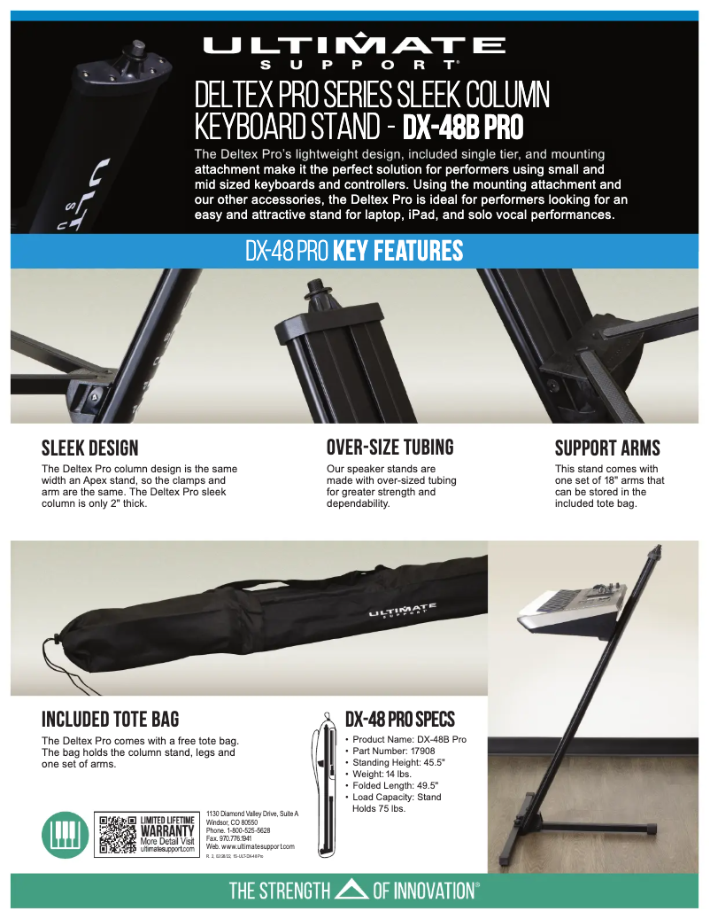 First page image of the manual for DX-48B Pro