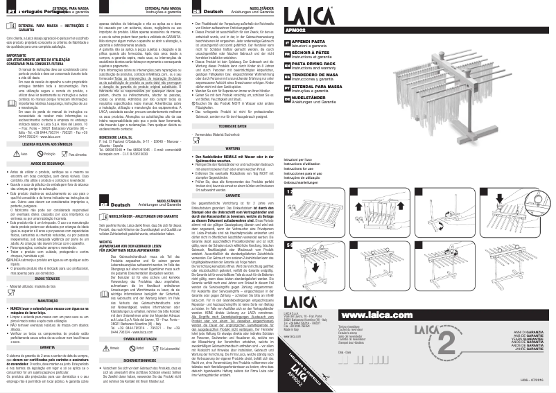Page 1 of the manual User Manual Laica APM002