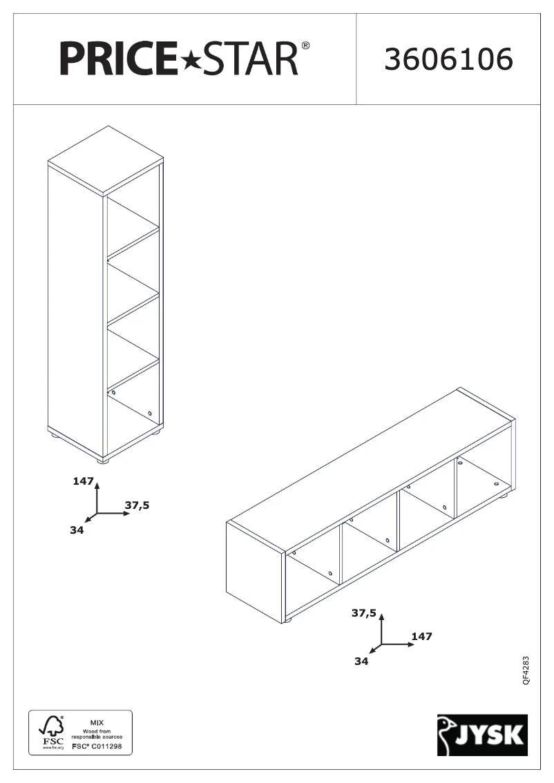 First page image of the manual for Haldager (38x147x34)