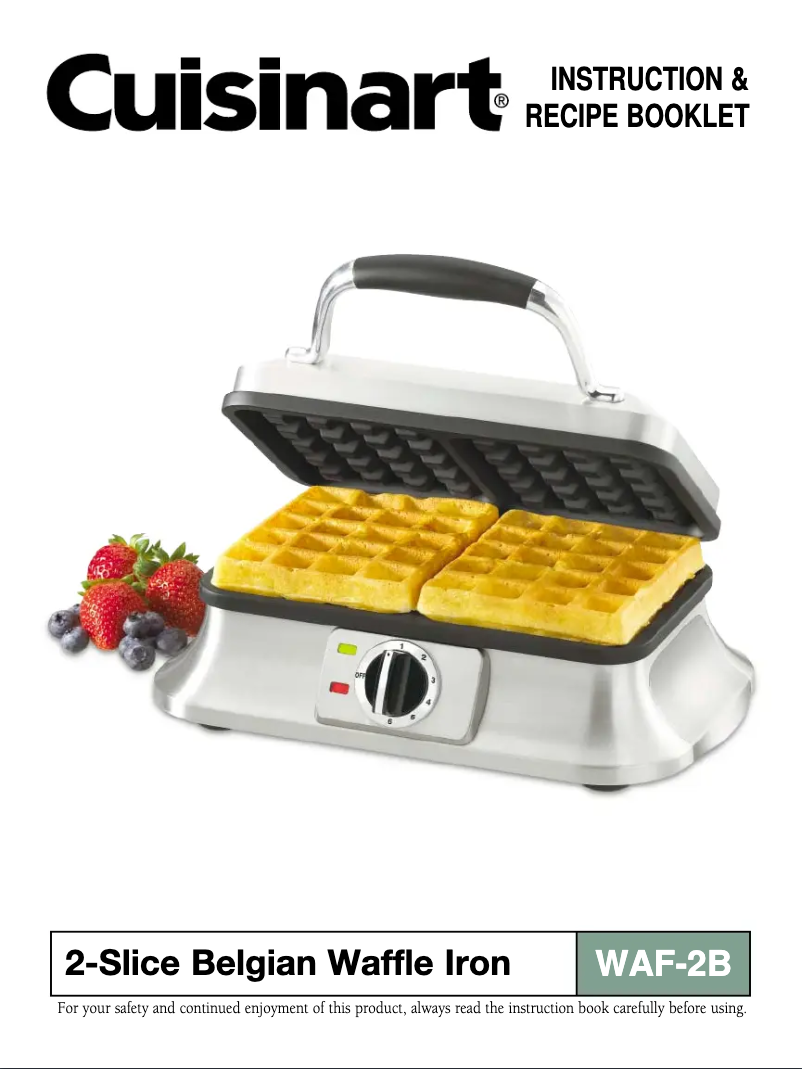 Image de la première page du manuel de l'appareil WAF-2B