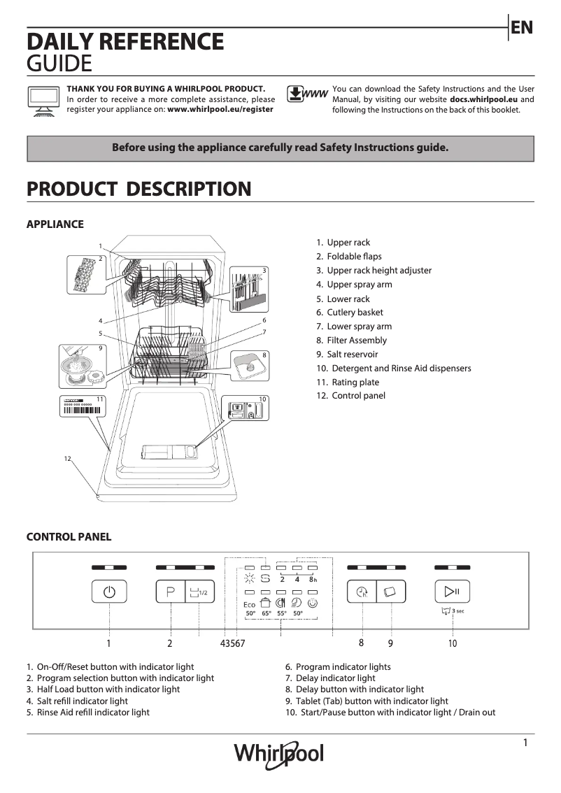 First page image of the manual for WSFE 2B19