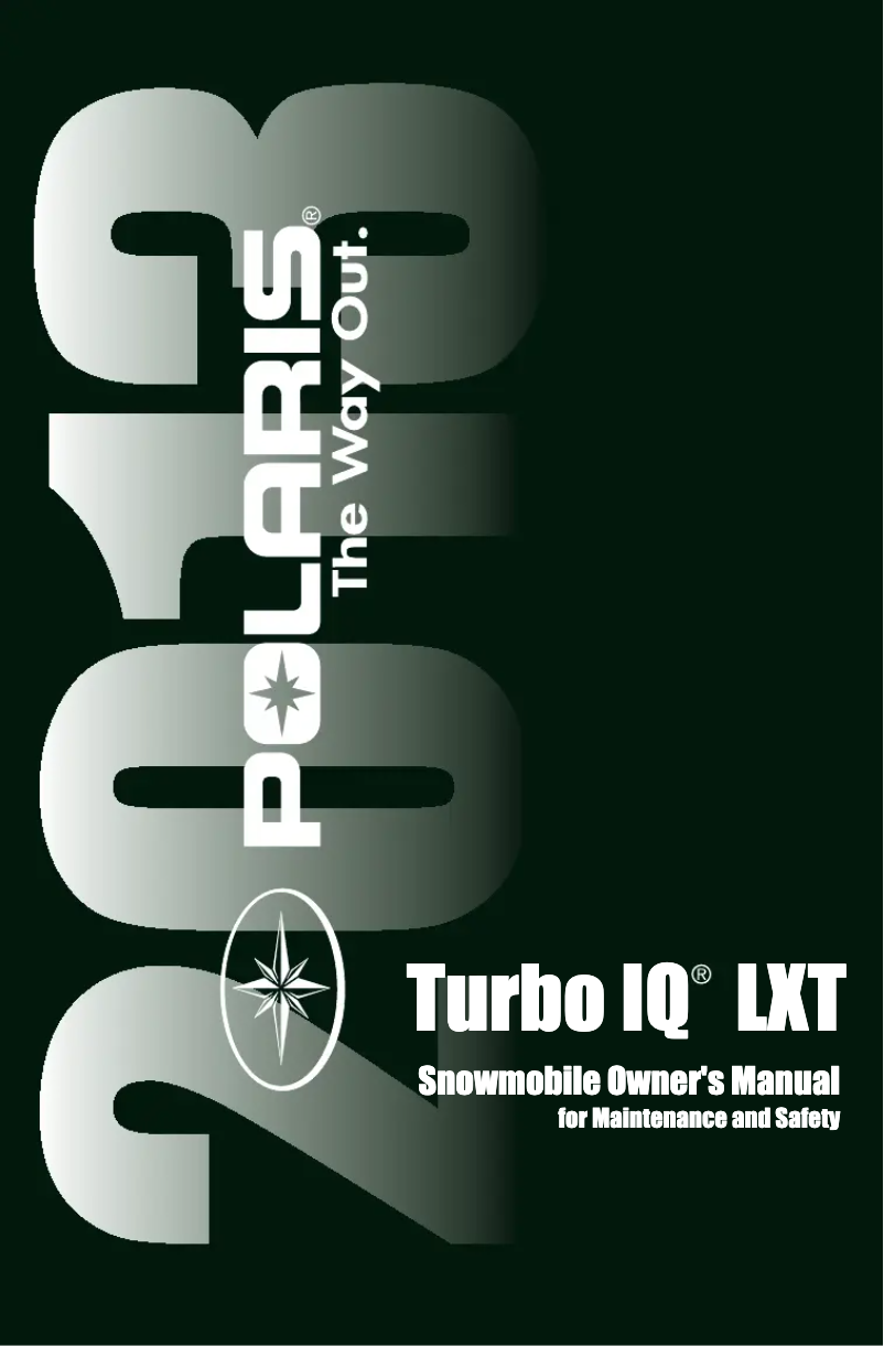 Page 1 of the manual User Manual Polaris Turbo IQ LXT (2013)