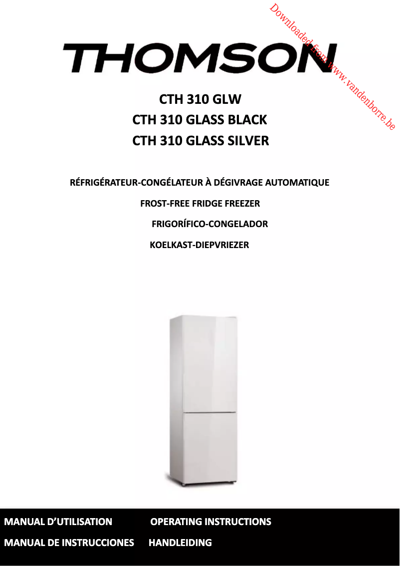 First page image of the manual for CTH310