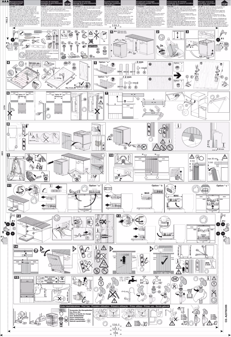 Page 1 of the manual Installation Guide Electrolux GA60GLVS