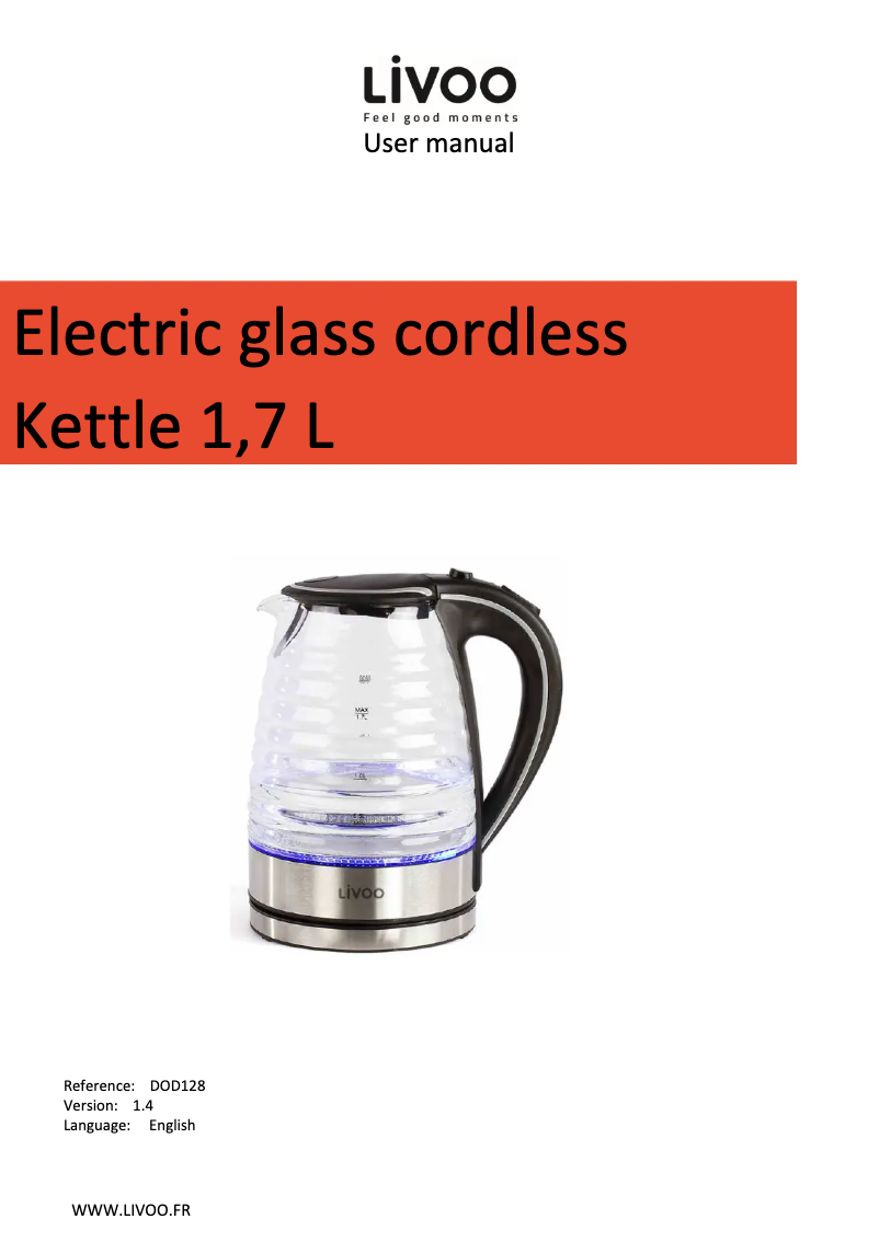 First page image of the manual for DOD128