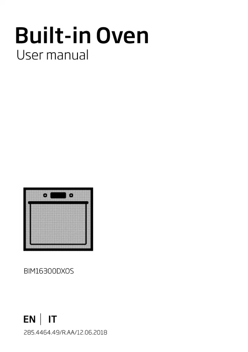 Page 1 of the manual User Manual Beko BIM16300DXOS