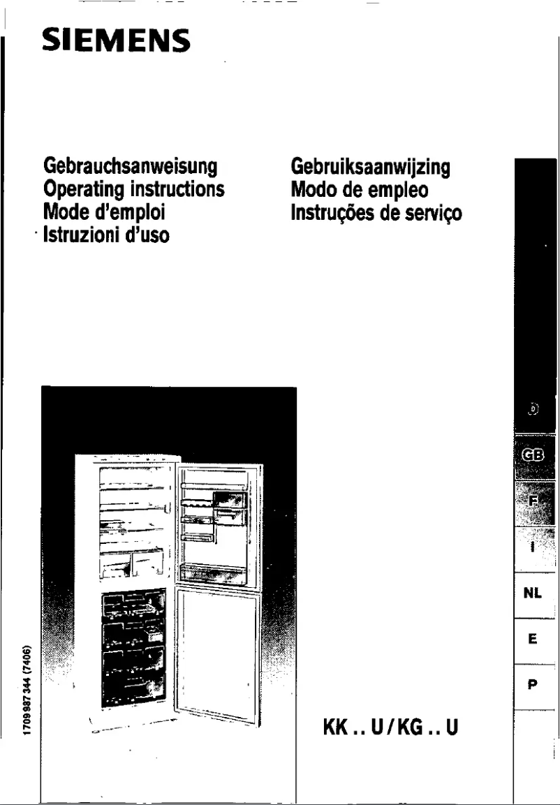 Page 1 of the manual User Manual Siemens KG32U00