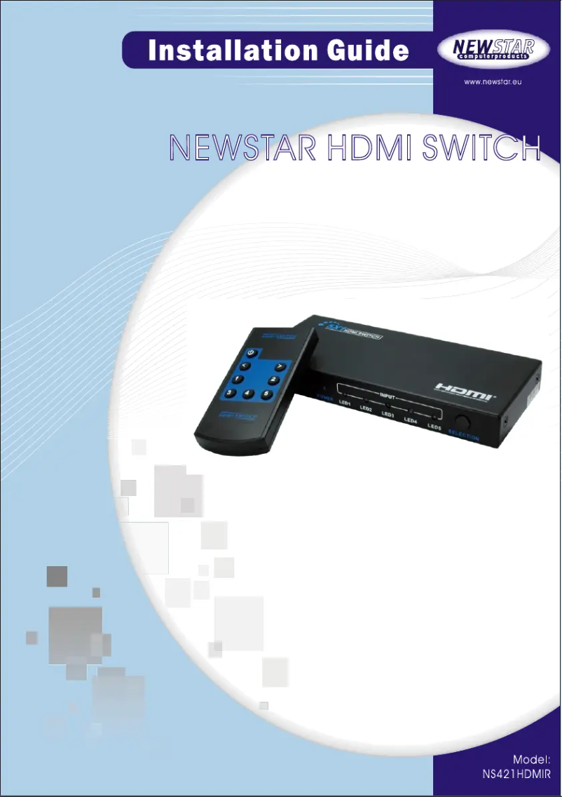 First page image of the manual for HDMI Switch