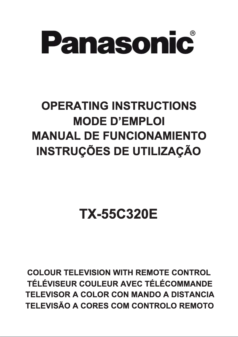 First page image of the manual for Viera TX-55C320E