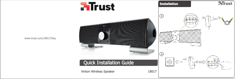 First page image of the manual for Vintori Wireless Speaker 18017