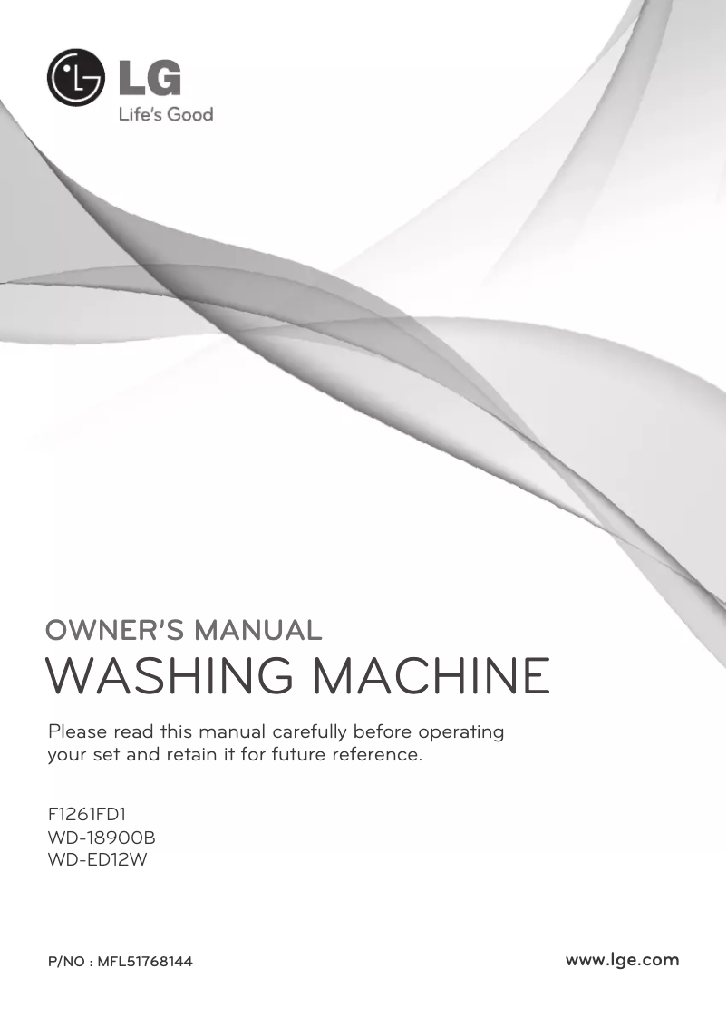 First page image of the manual for WD-ED12W