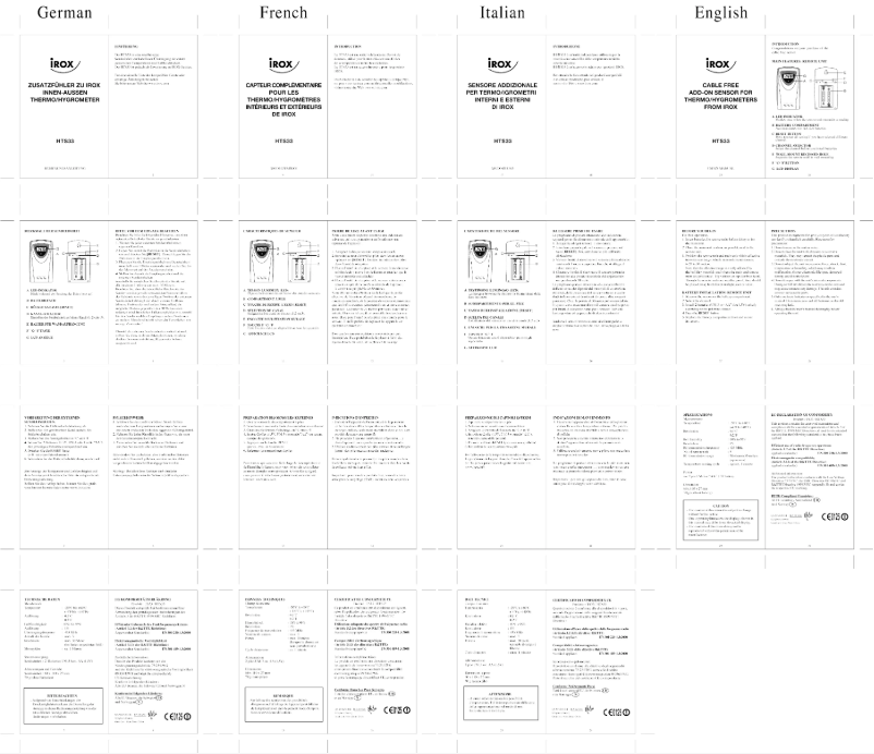 First page image of the manual for HTS33