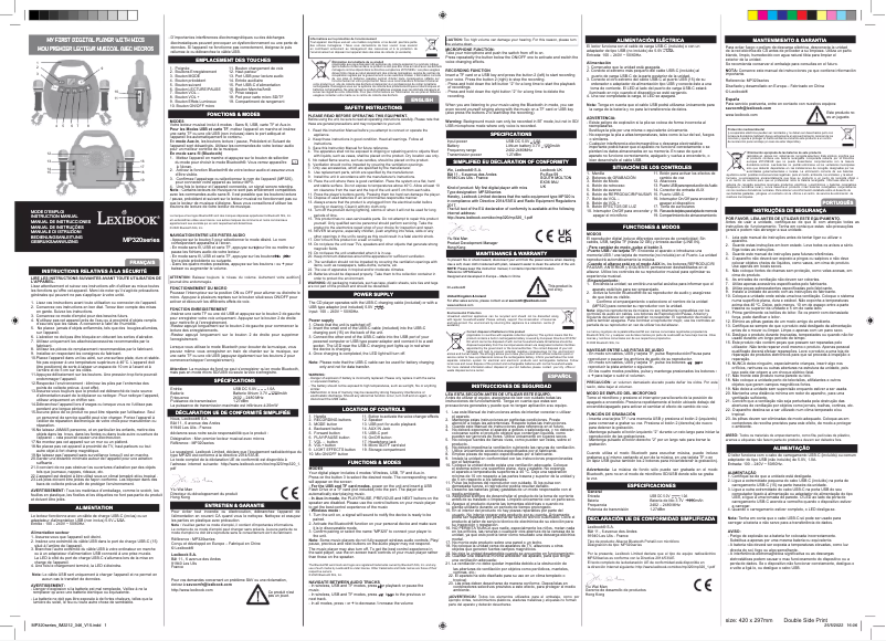 Image de la première page du manuel de l'appareil MP320